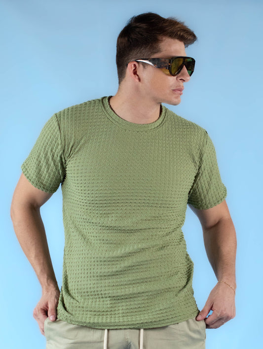 Remera texturizada